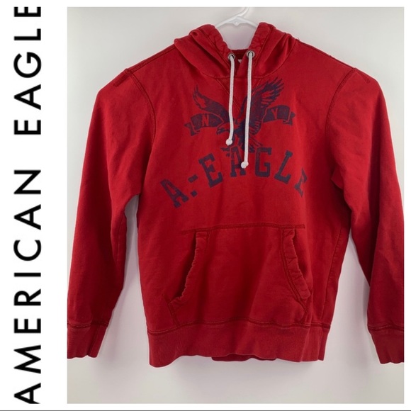 American Eagle Outfitters Other - American Eagle Red Pullover Hoodie Mens Size M